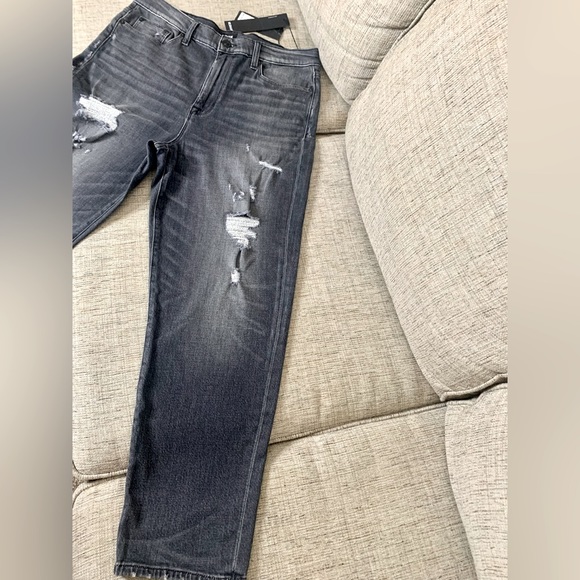 💫HP‼️💫 NWT HUDSON “Zooey” High Rise Straight Crop Jeans in “Smoke Show”, Sz 31 - Picture 2 of 6